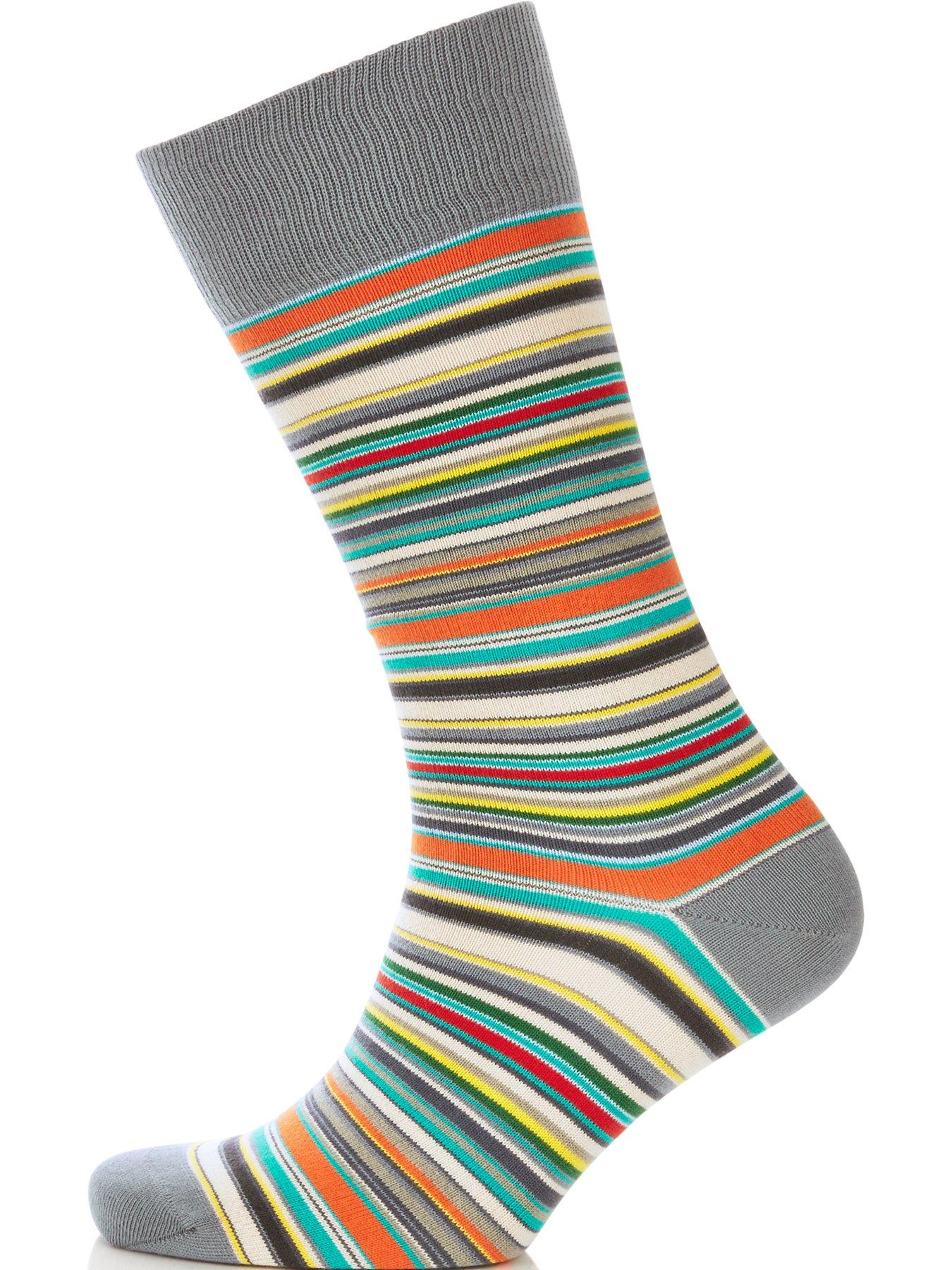 PS PAUL SMITH Men's 3 Pack Classic Striped Socks - Multi | very.co.uk