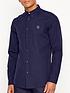  image of ps-paul-smith-zebra-badge-long-sleeve-tailored-fit-shirt-navy