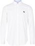  image of ps-paul-smith-zebra-badge-long-sleeve-tailored-fit-shirt-white