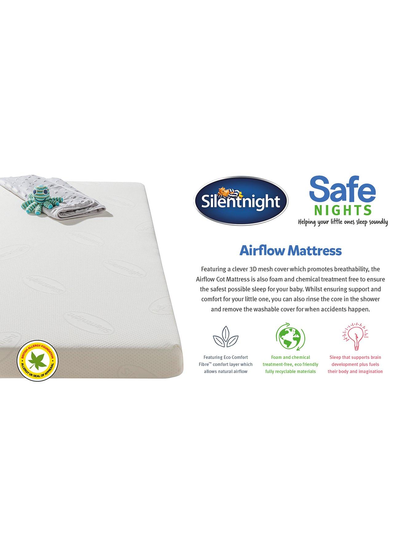 Cot Bedding Silentnight Safe Nights Essential Cot Mattress With