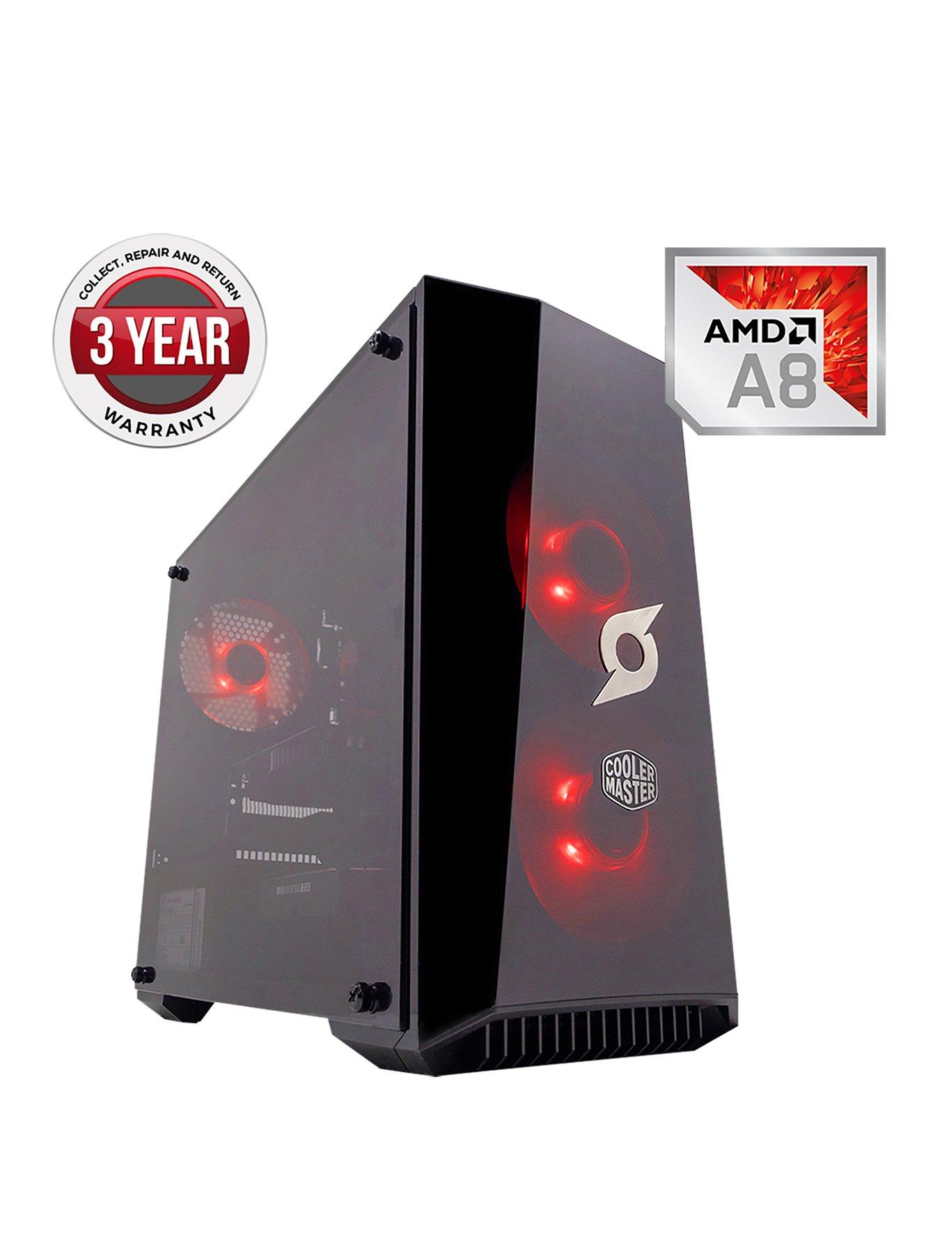 Zoostorm Stormforce Onyx Amd A8 Processor, 8Gb Ram, 1Tb Hard Drive, Gaming Pc
