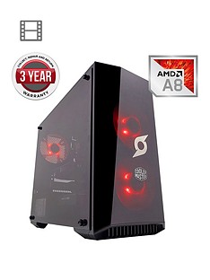 Zoostorm Stormforce Onyx AMD A8 Processor, 8Gb RAM, 1Tb Hard Drive, Gaming PC