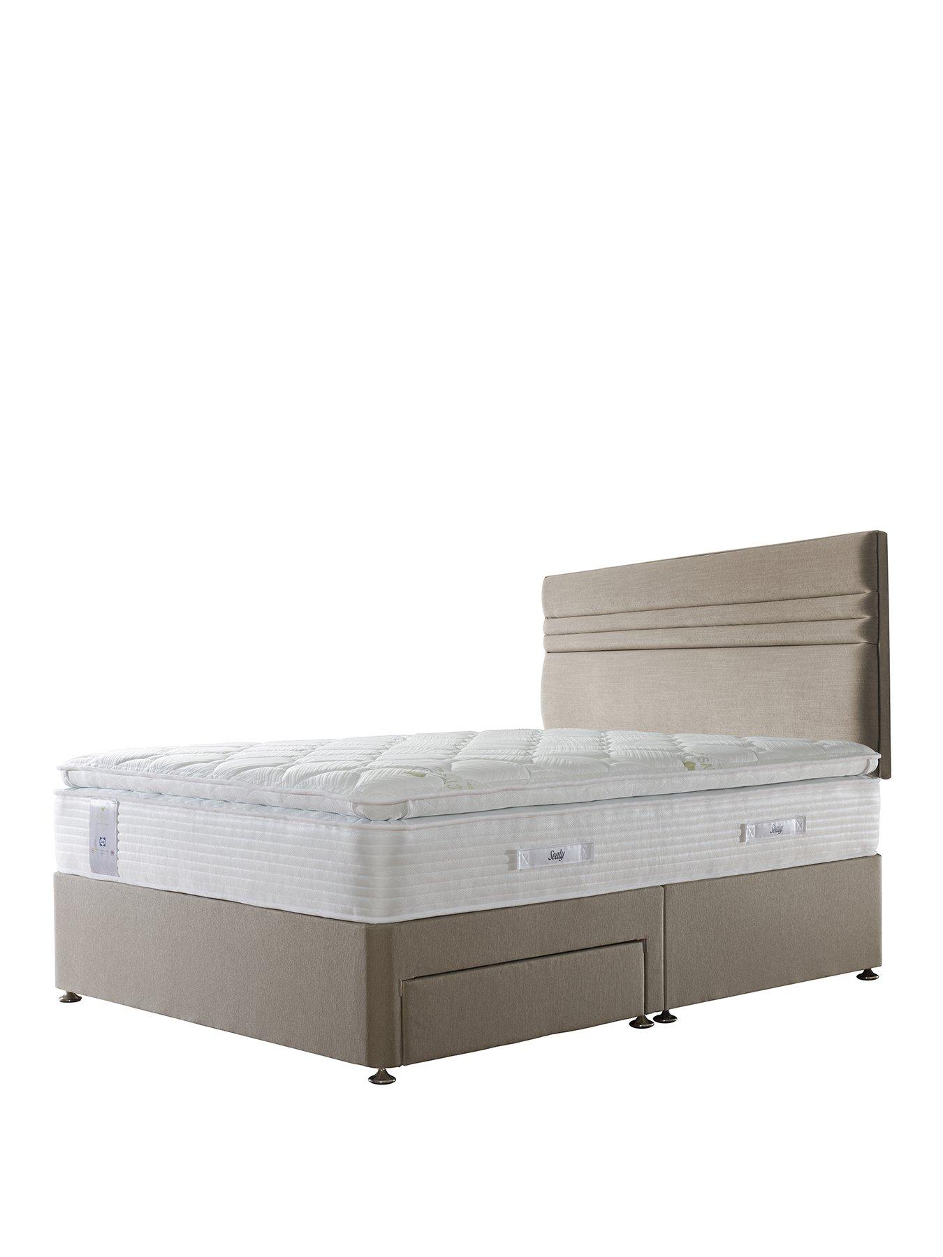 Sealy Activ React Geltex 2800 Pocket Pillow Top Divan With Storage