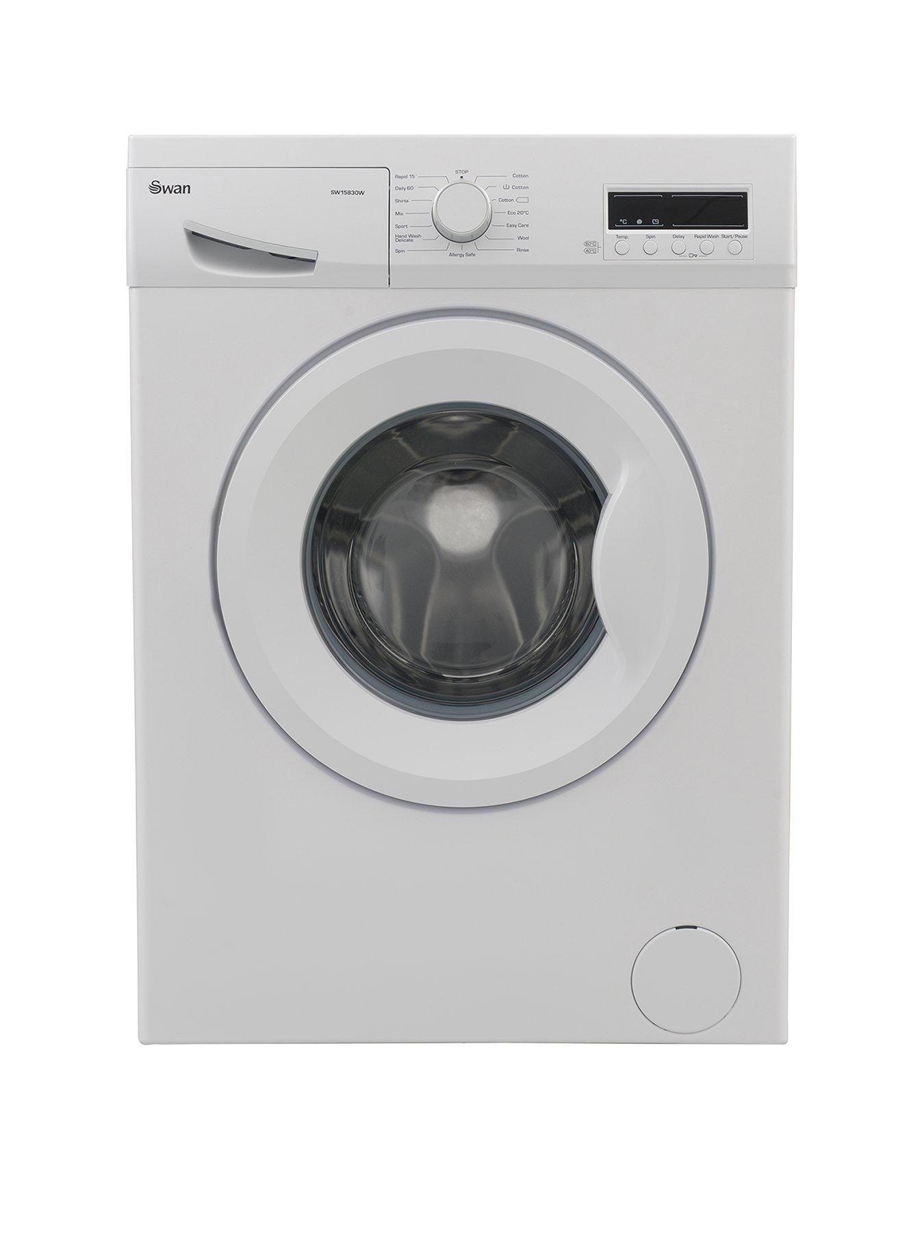 Swan Sw15830W 8Kg Load, 1200 Spin Washing Machine – White