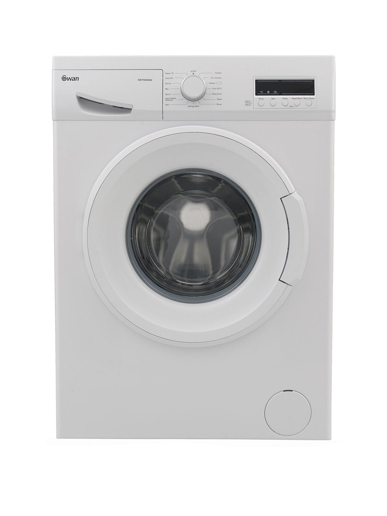 Swan Sw15840W 9Kg Load, 1200 Spin Washing Machine – White