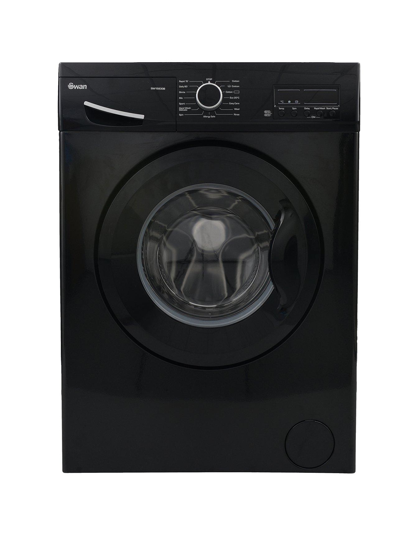 Swan Sw15830B 8Kg Load, 1200 Spin Washing Machine – Black