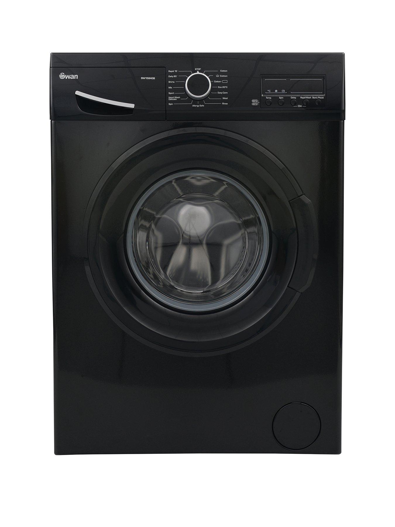 Swan Sw15840B 9Kg Load, 1200 Spin Washing Machine – Black