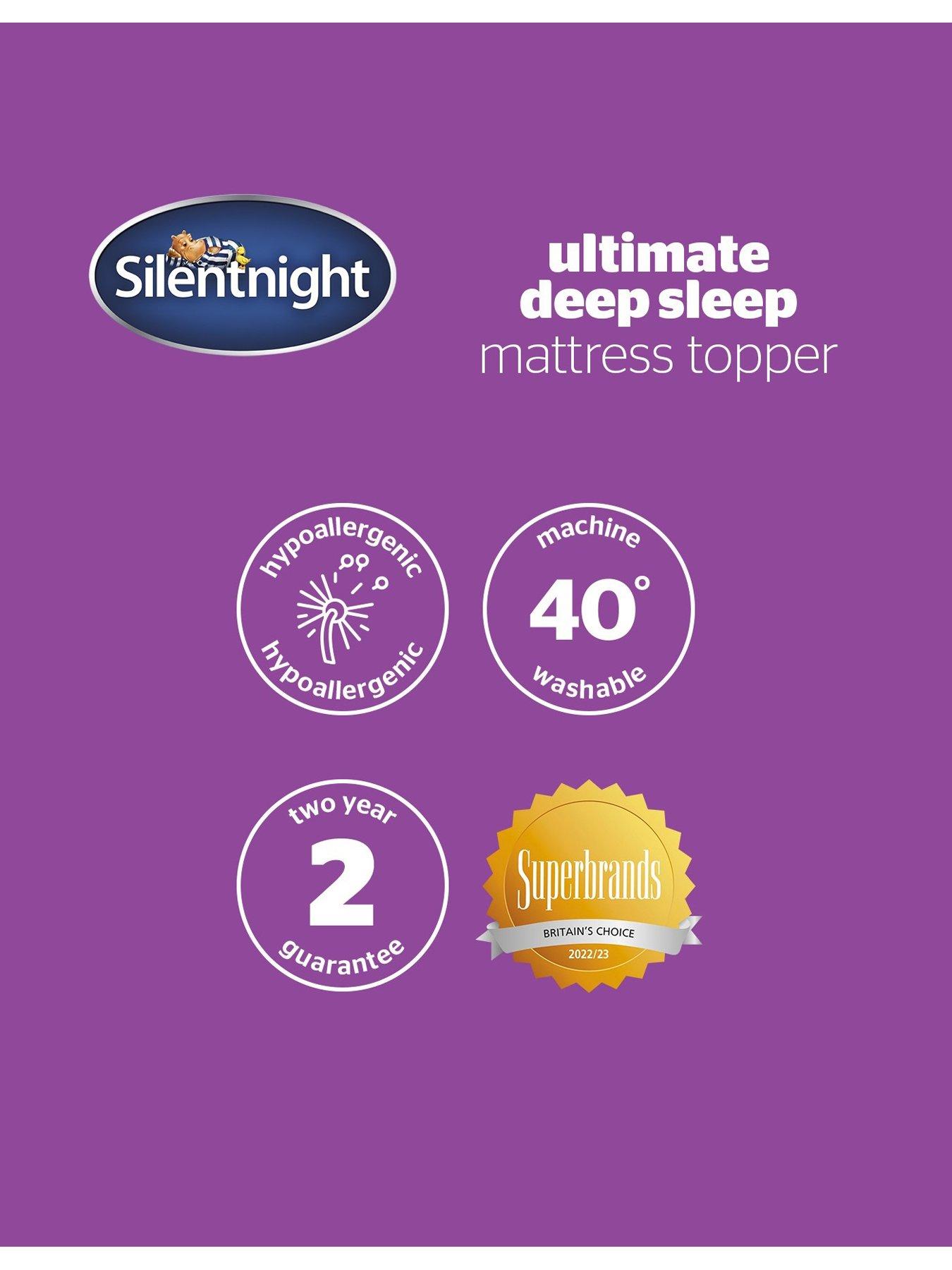 Silentnight Luxury Ultimate Deep Sleep 10 cm Mattress Topper | Very.co.uk