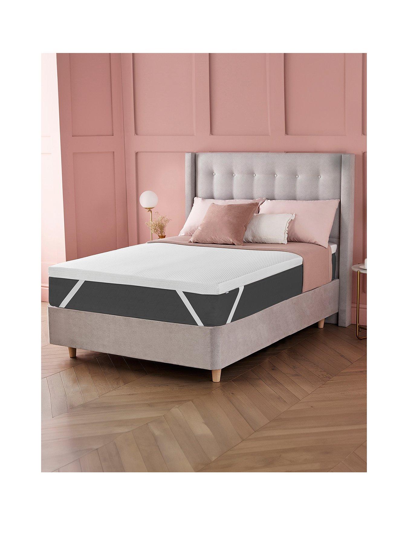 Product photograph of Silentnight Luxury Impress 7 Cm Memory Foam Mattress Topper from very.co.uk