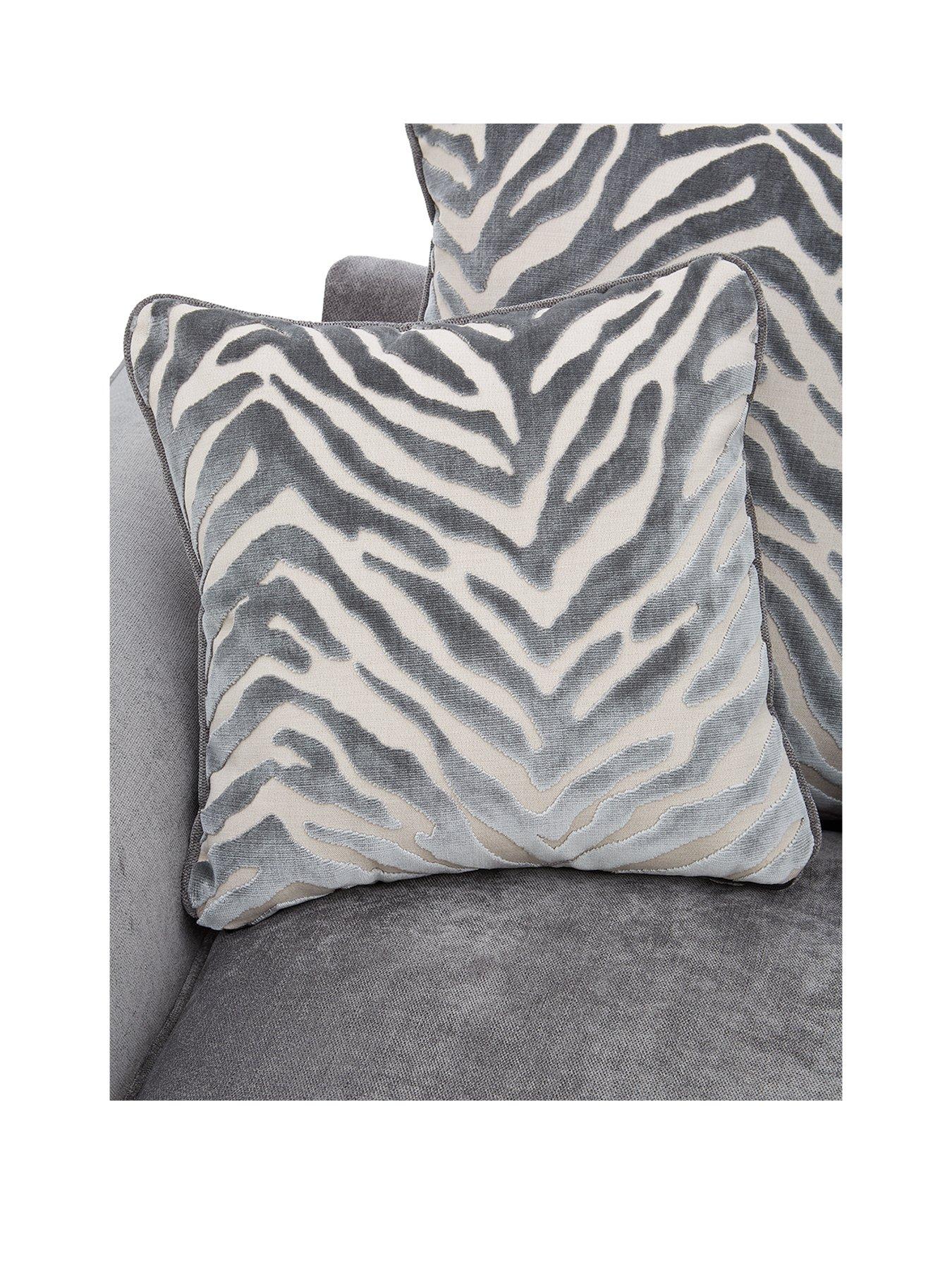 Image 3 of 6 of Very Home Kingston Fabric Left&nbsp;Hand Scatter Back Corner Chaise&nbsp;with Footstool