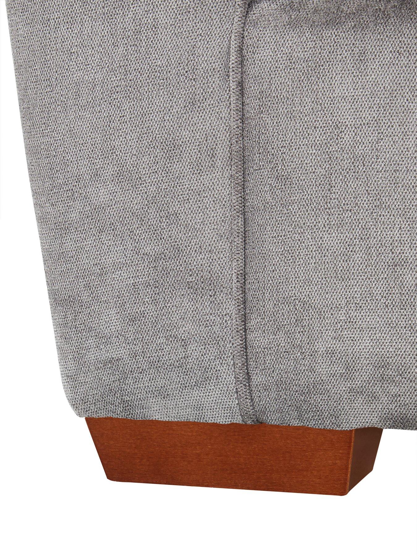 Image 5 of 6 of Very Home Kingston Fabric Left&nbsp;Hand Scatter Back Corner Chaise&nbsp;with Footstool