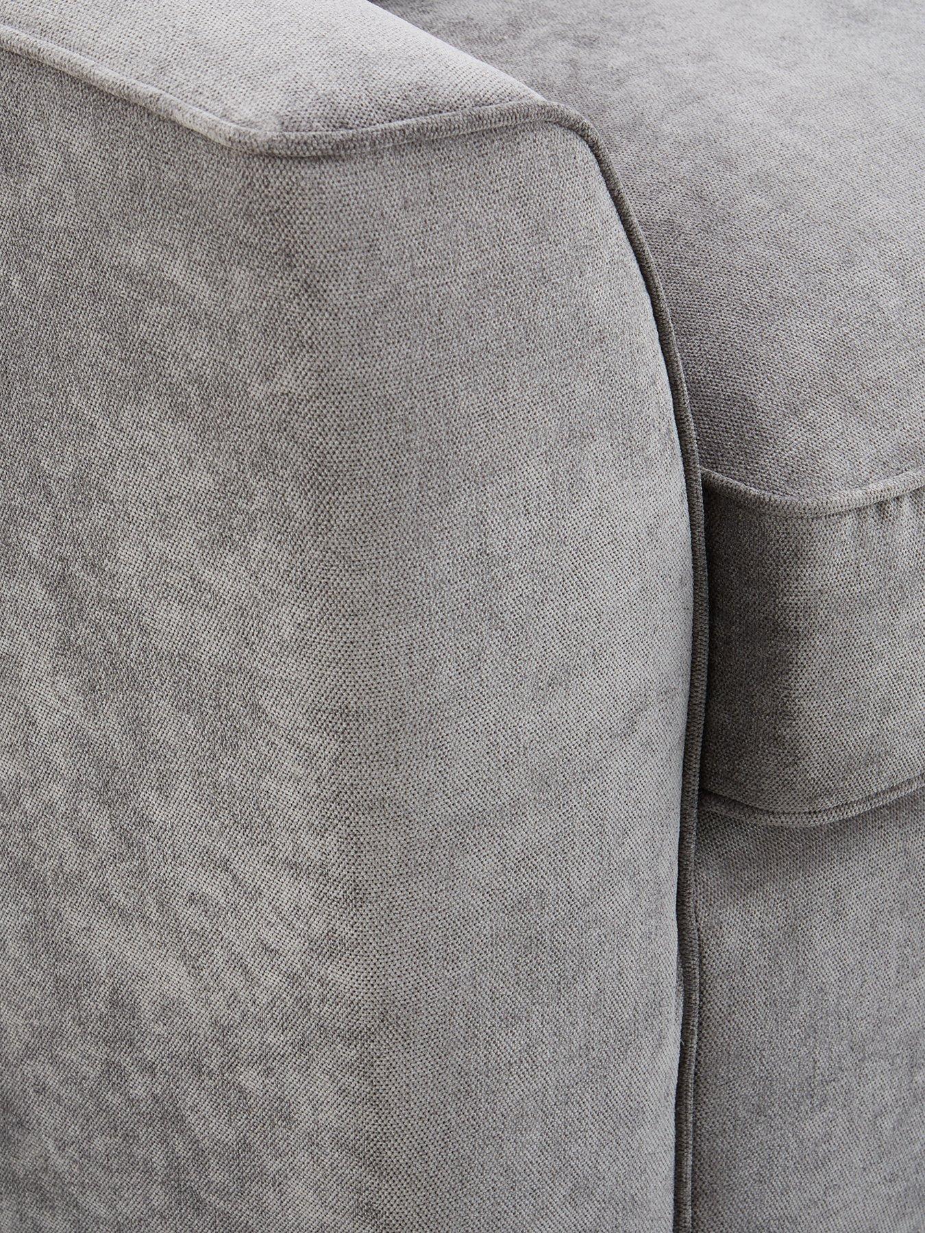 Image 4 of 6 of Very Home Kingston Left&nbsp;Hand Scatter Back Corner Chaise Sofa Bed with Footstool&nbsp;- Made to Order in the UK