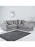  image of kingston-rightnbsphand-scatter-back-corner-chaise-sofa-bed-with-footstool