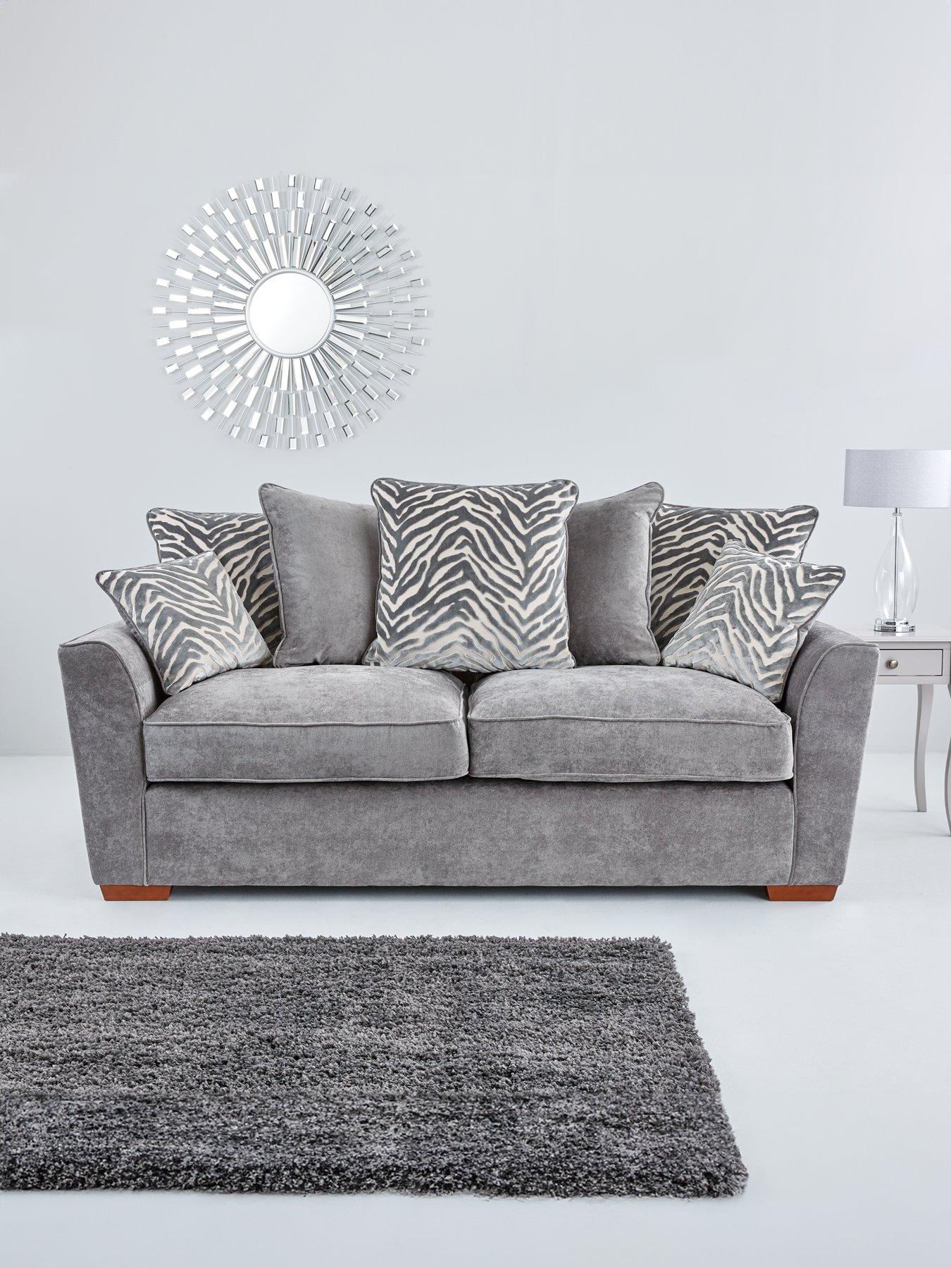Very Home Kingston Fabric 3 Seater Scatter Back Sofa - Made to Order in the UK