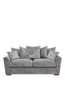 Product photograph of Very Home Kingston Fabric 3 Seater Scatter Back Sofa from very.co.uk