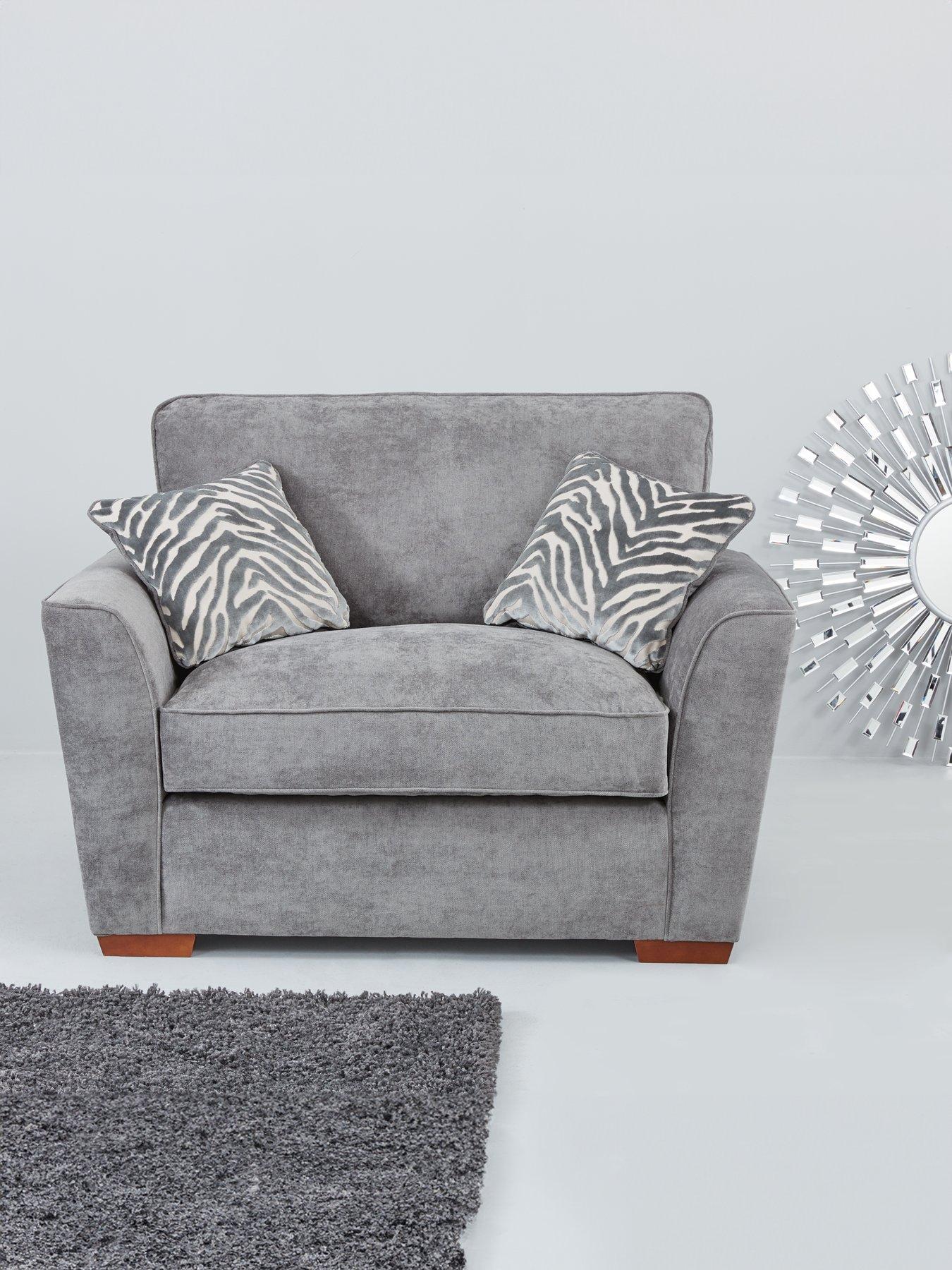 Large grey cuddle deals chair