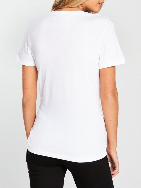 stillFront image of calvin-klein-jeans-monogram-logo-t-shirt-bright-white