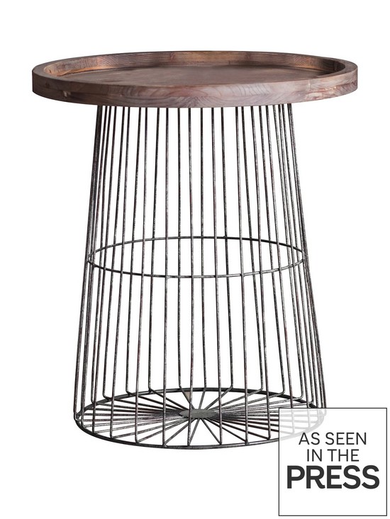 front image of hometown-interiors-alexandranbspmetal-and-solid-wood-side-table