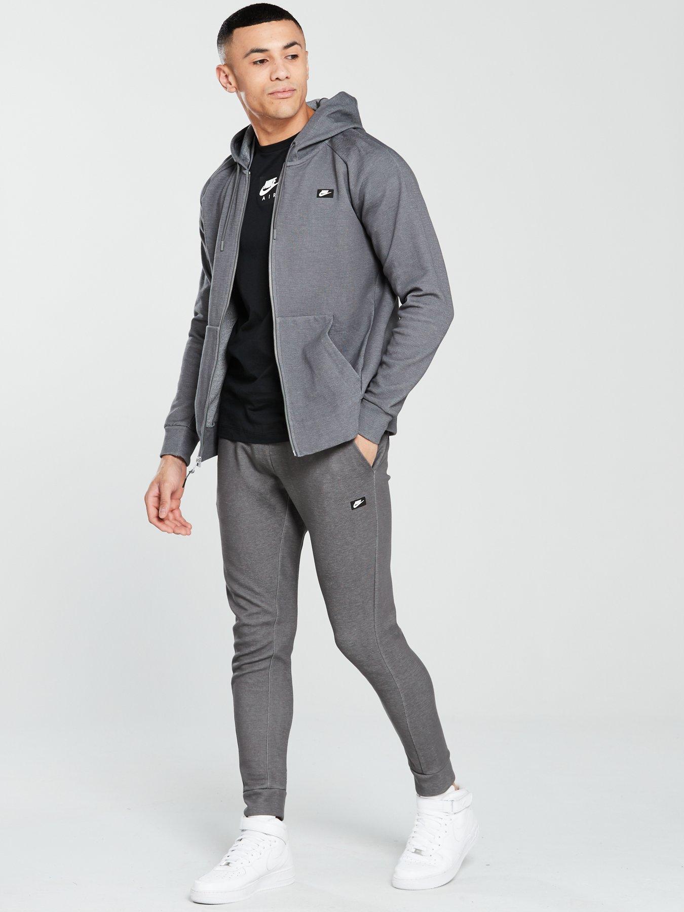 nike grey tracksuit hoodie