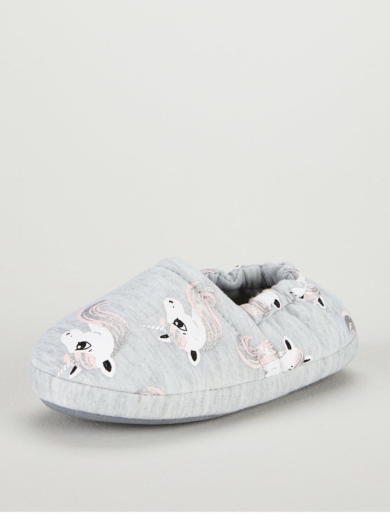 Girls Unicorn Slippers Multi - 