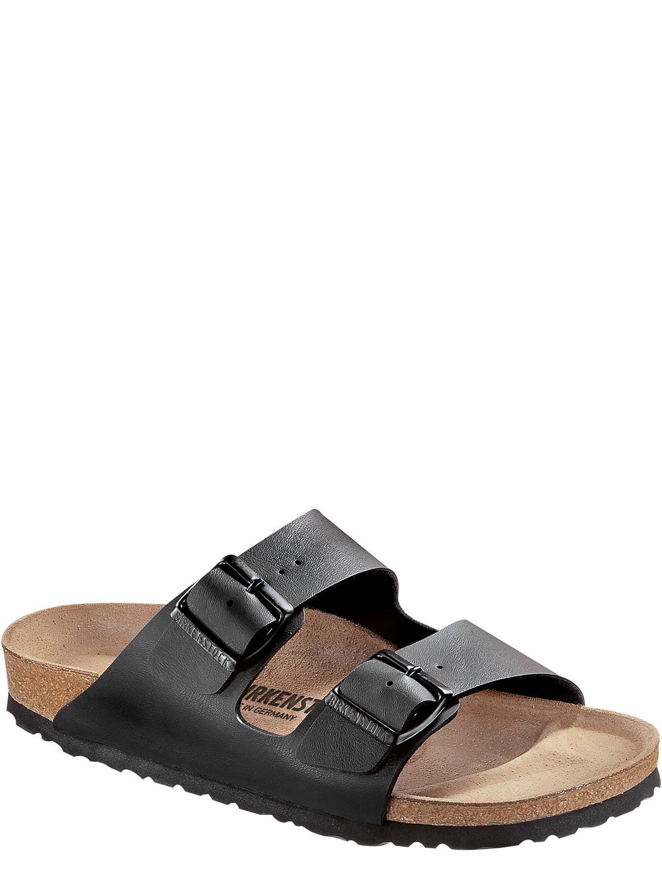 Birkenstock Arizona Birko-Flor Soft Footbed Sandal - Black | Very.co.uk