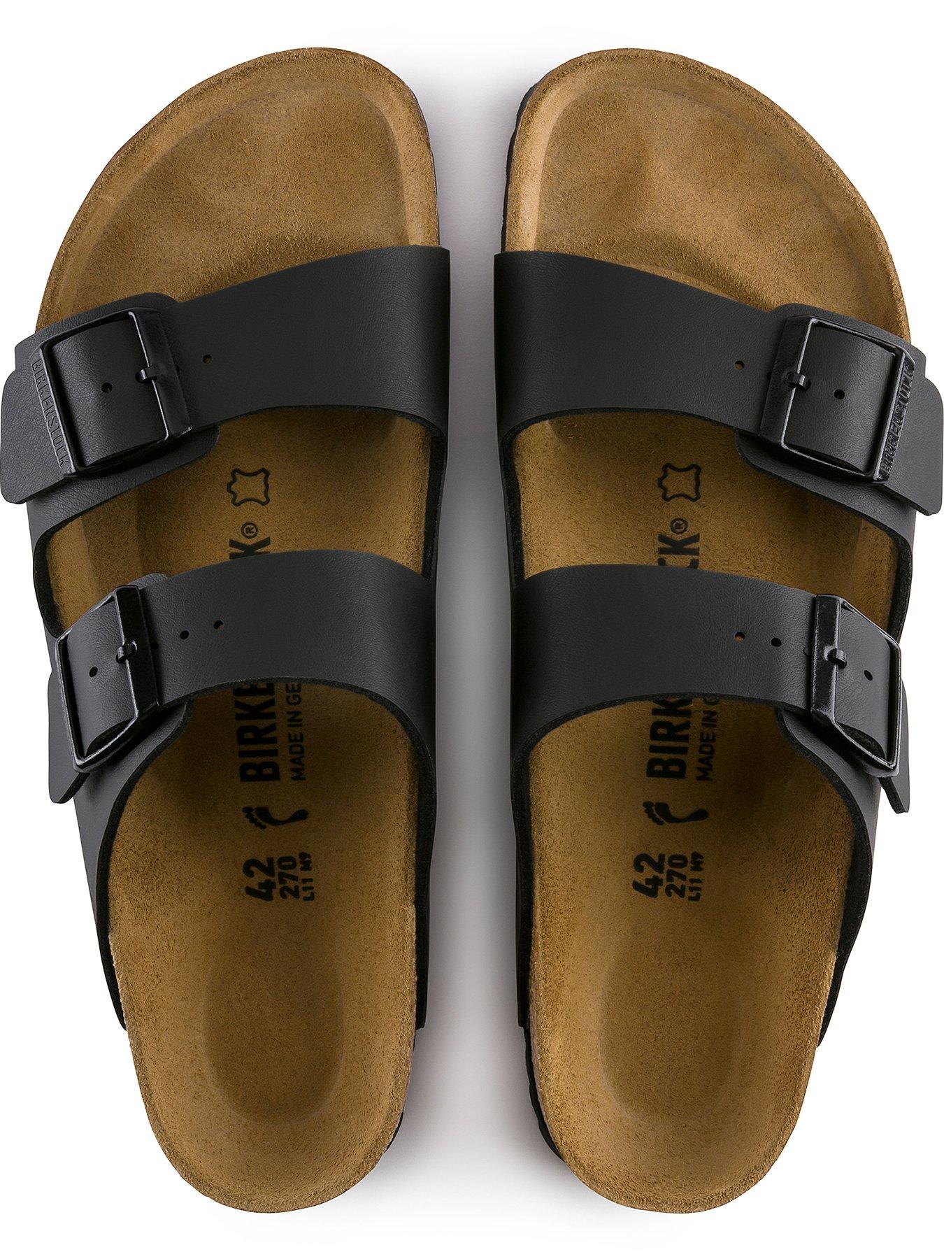 Birkenstock Arizona Birko-Flor Soft Footbed Sandal - Black | Very.co.uk