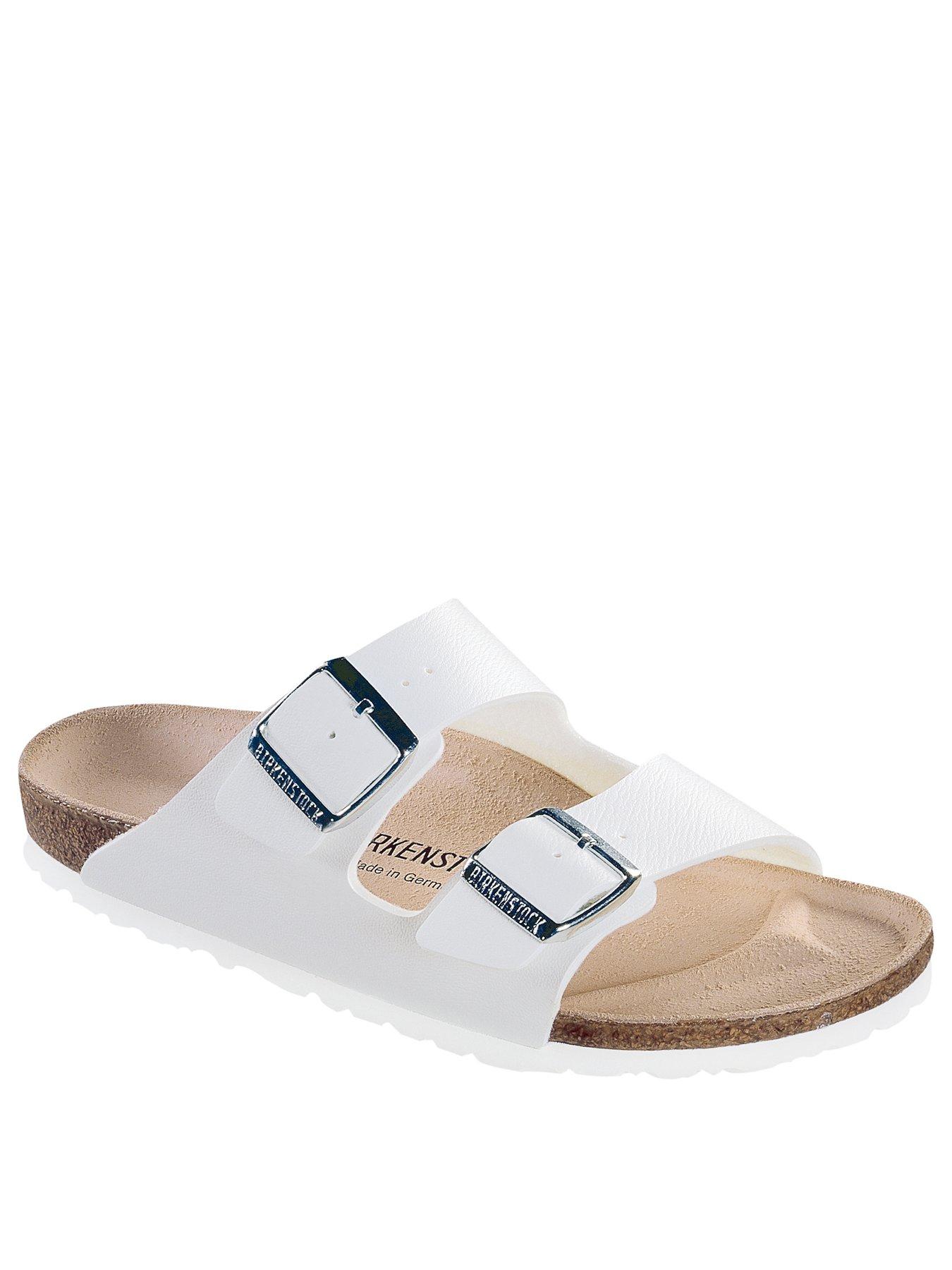 arizona slide sandal white