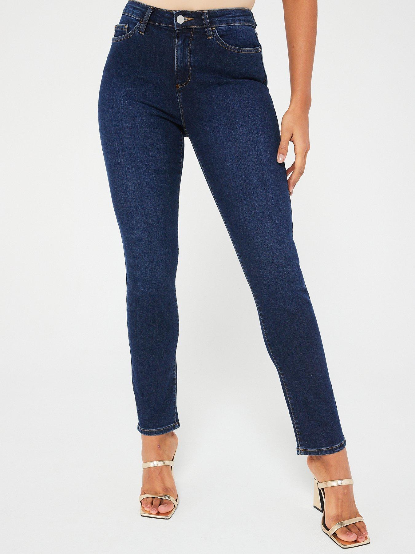 undefined Isabelle High Rise Slim Leg Jean - Dark Wash