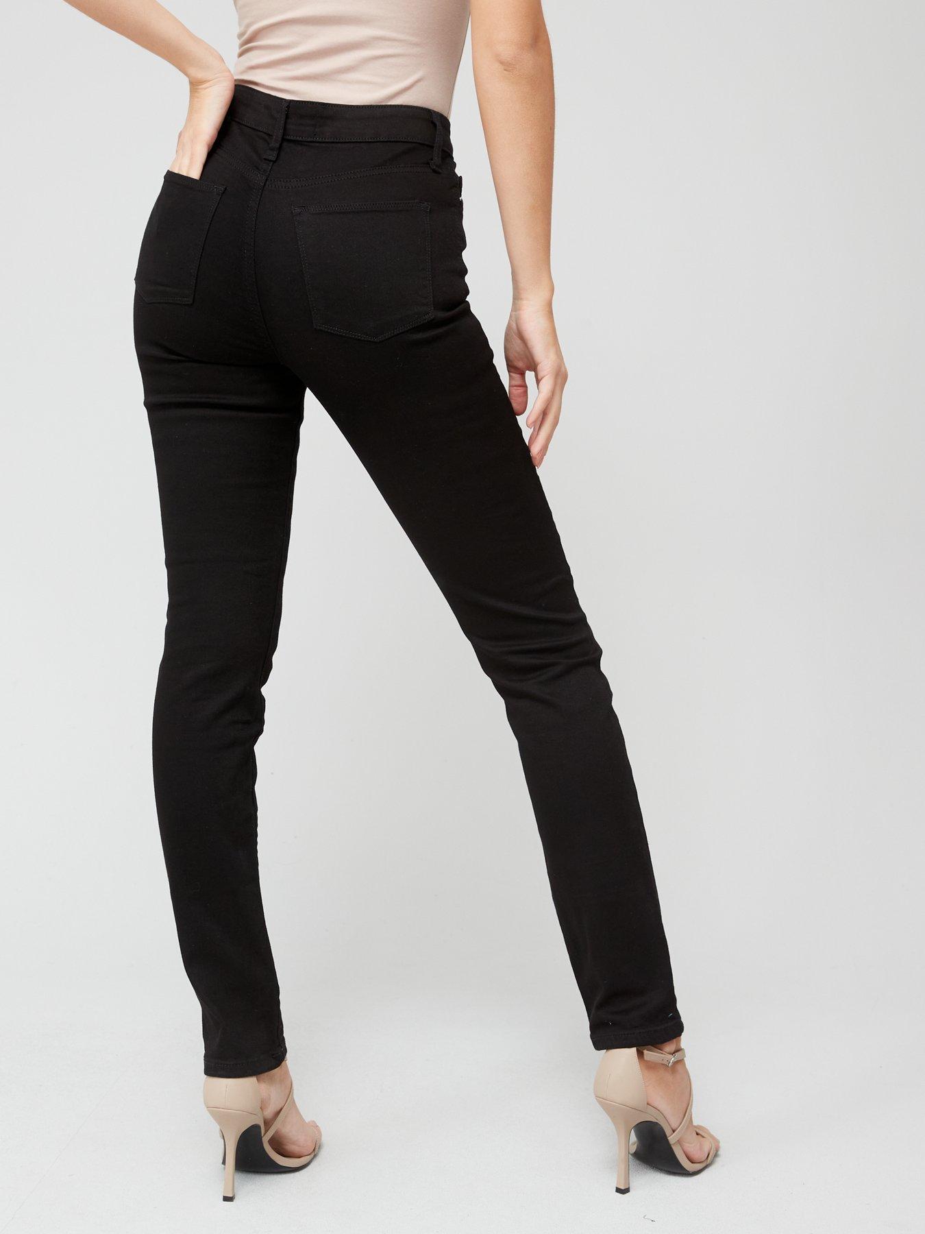 Women Isabelle High Rise Slim Leg Jeans - Black