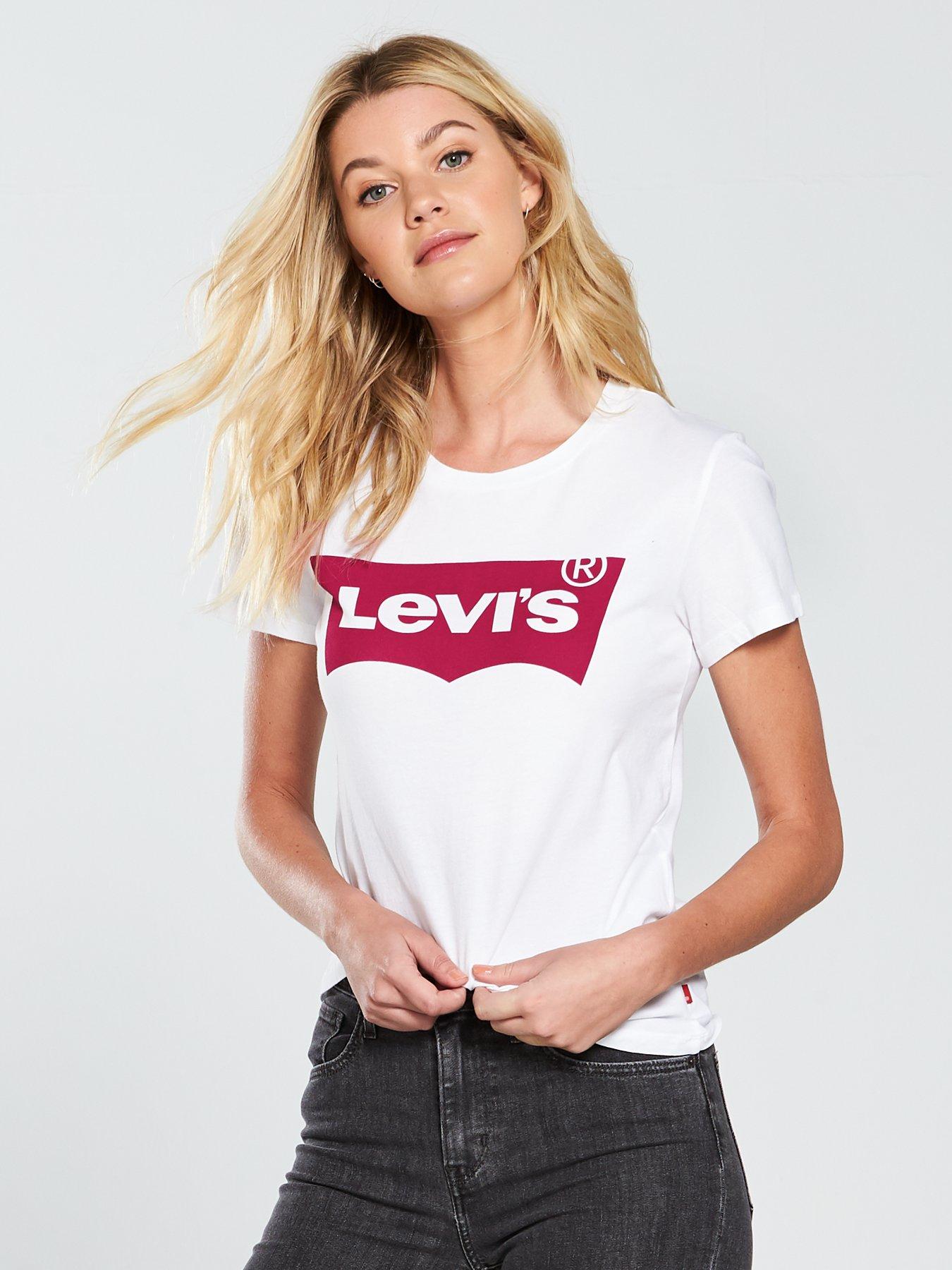 Levi's Perfect T-shirt - Large Batwing White