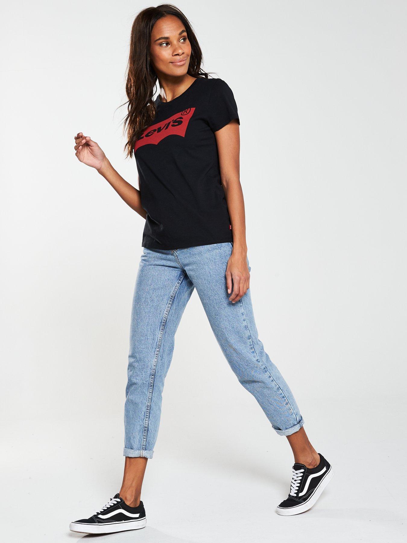 Tee shirt best sale levis femme noir