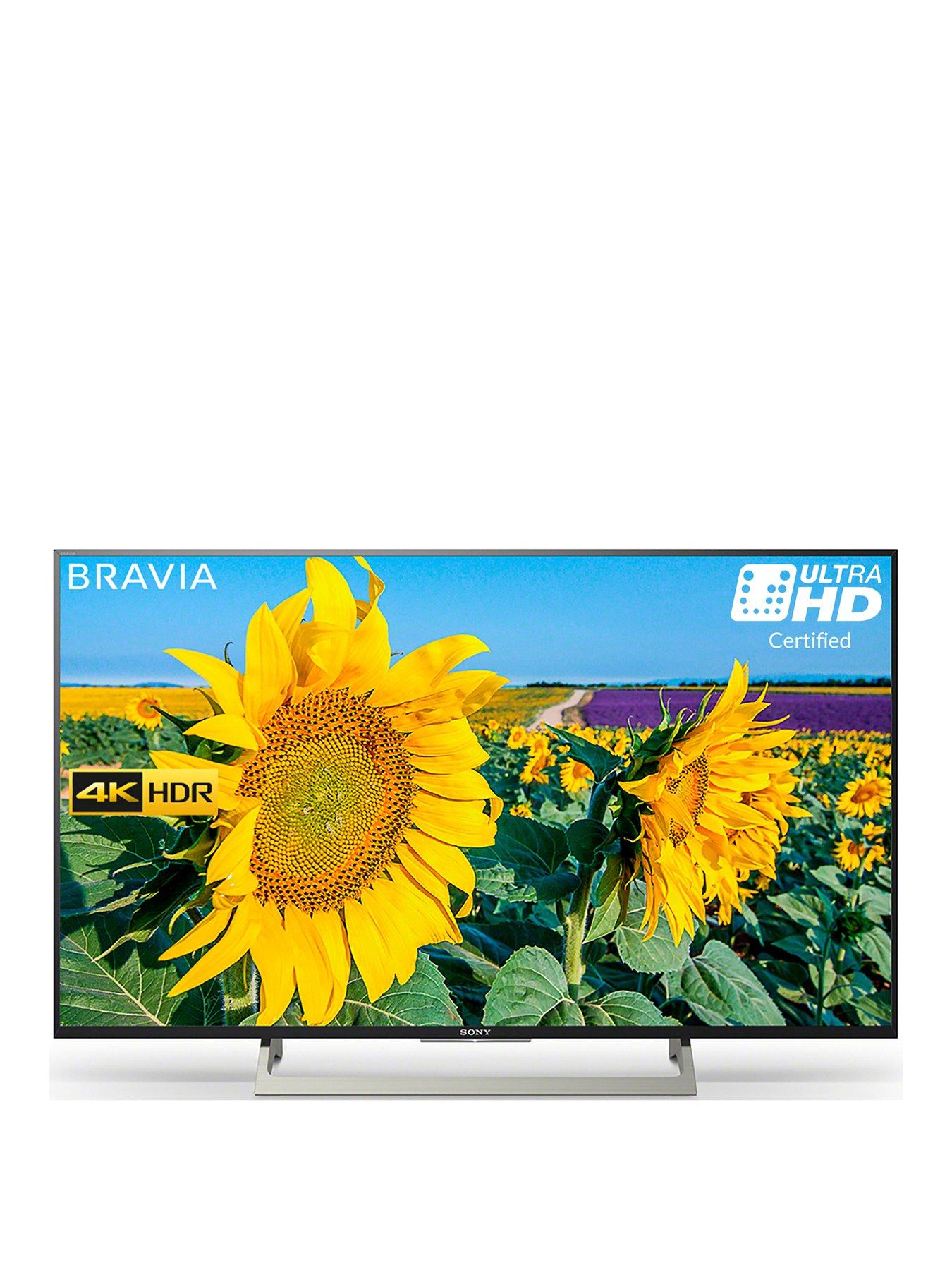 Sony Bravia Kd43Xf8096, 43 Inch, 4K Hdr Ultra Hd Smart Android Tv&Trade; With Youview, Freeview Hd And Google Assistant Built-In – Black