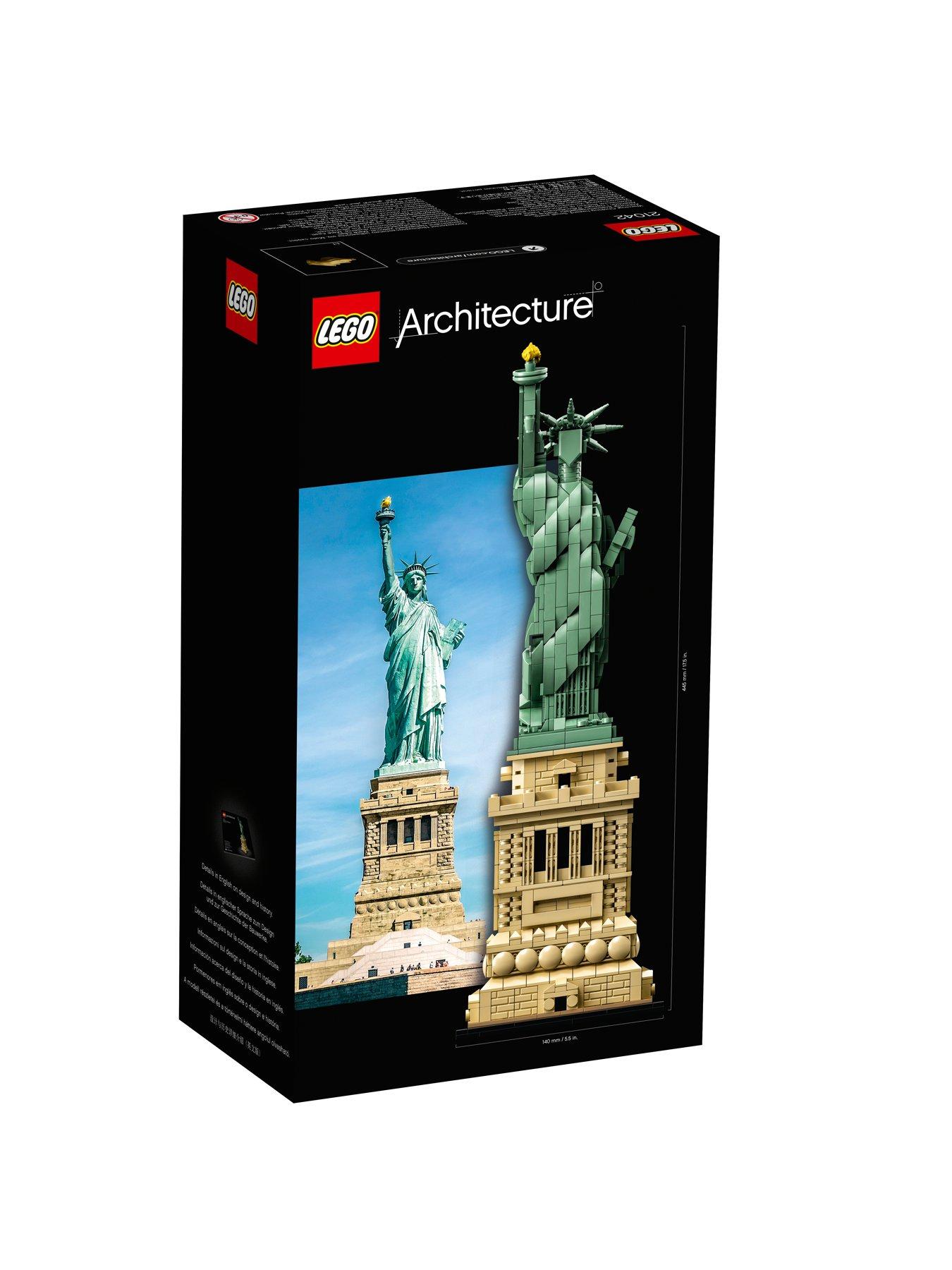 Lego architecture statue store of liberty height