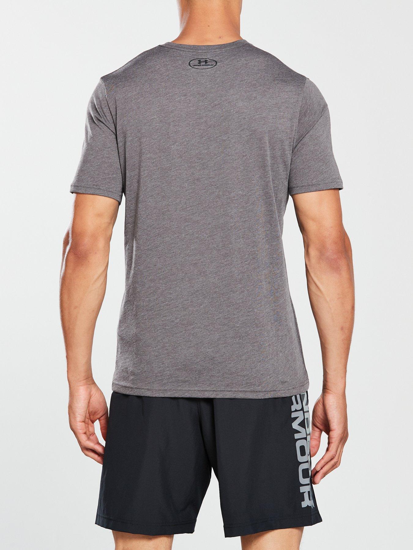 Men Training Sportstyle Left Chest Logo T-Shirt - Charcoal