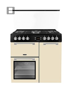 Leisure CC90F531C 90cm Chefmaster Dual Fuel Range Cooker with Optional Connection - Cream