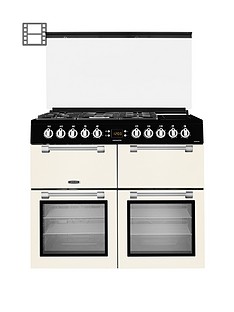 Leisure CC100F521C 100cm Chefmaster Dual Fuel Range Cooker with Optional Connection - Cream