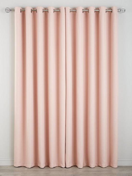 stillFront image of very-home-hugo-blackout-linen-eyelet-curtains