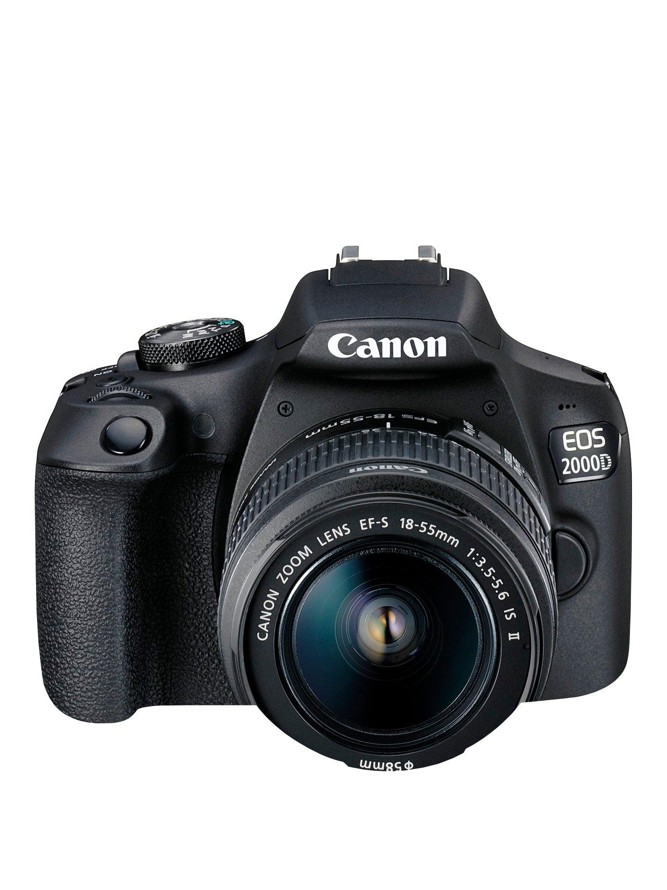 Canon EOS 2000D SLR Camera with EF-S 18-55mm IS II Lens Kit