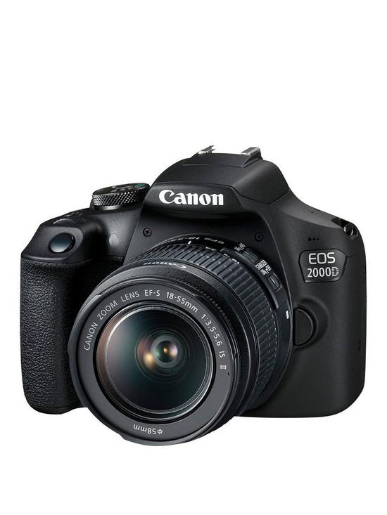 stillFront image of canon-eos-2000d-slrnbspcamera-with-ef-s-18-55mm-is-ii-lens-kit