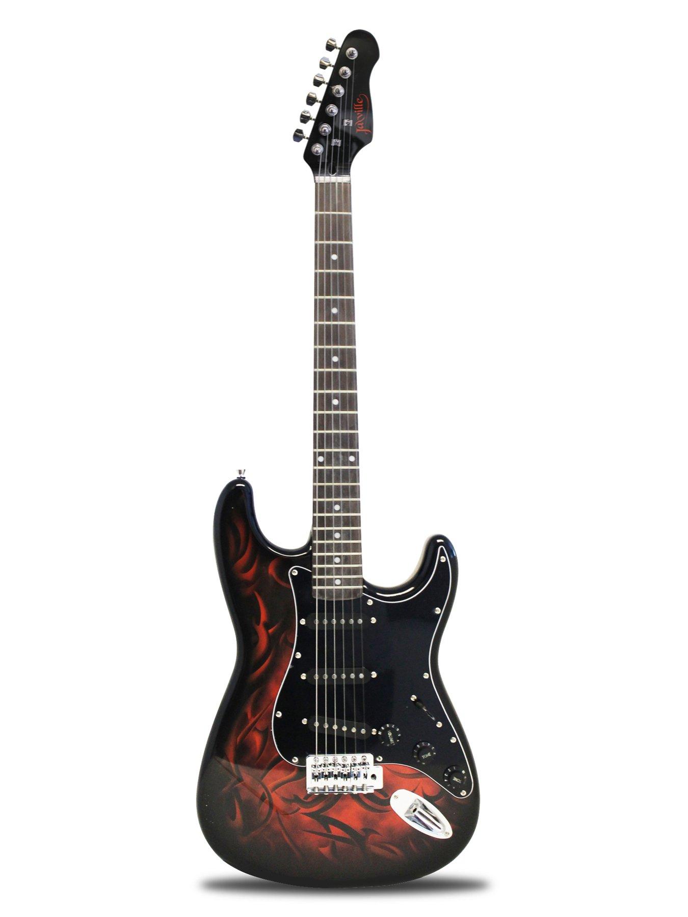 Image 2 of 5 of RockJam Jaxville Custom Design Electric Guitar Package - Demon