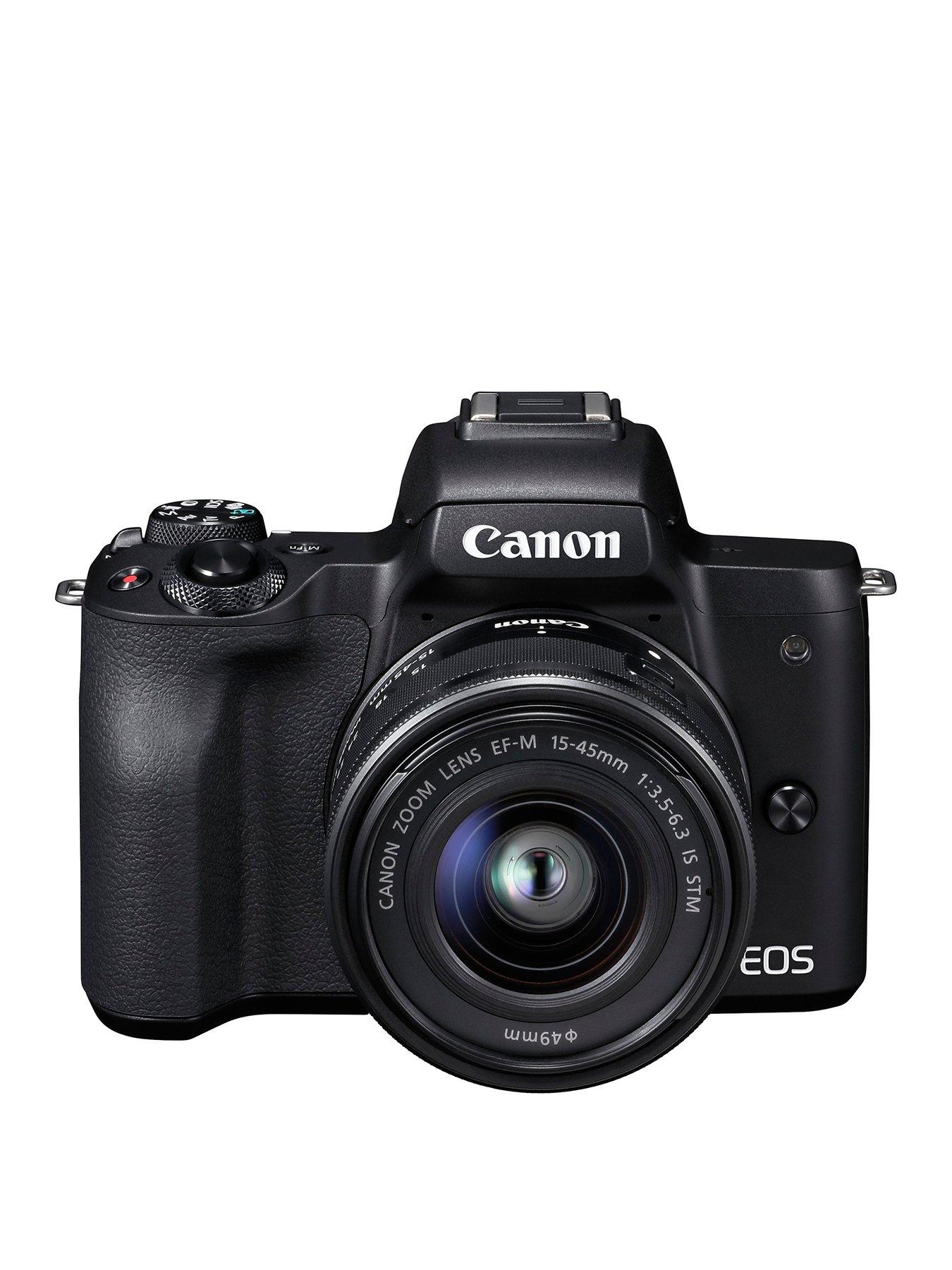 Canon Eos M50 Csc 24.1 Megapixel Camera With Ef-M15-45Mm Lens Kit – Black