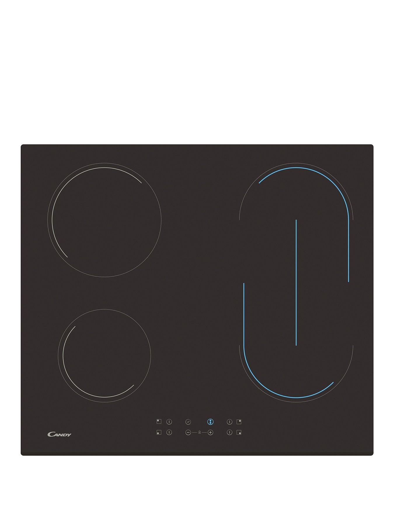 undefined CH64BVT 60cm Ceramic Hob with Optional Installation - Black