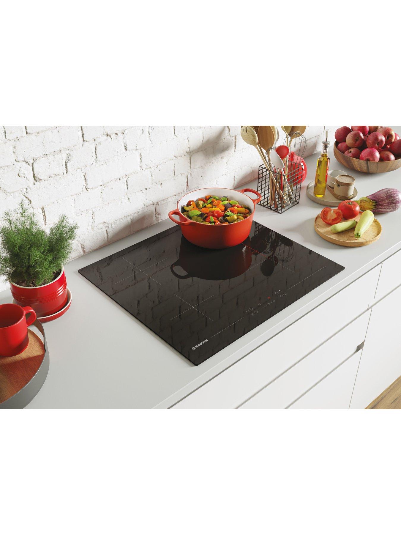 Hoover HH64BV Ceran-Kochfeld 59 Cm Schwarz – 4 Zonen, Touch-Bedienung, Für Moderne Küchen