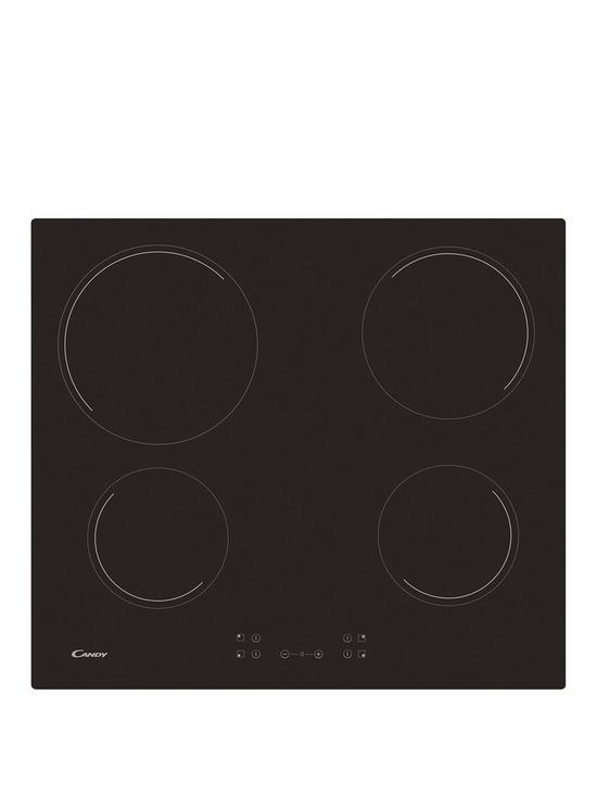front image of candy-ch64ccbnbsp60cm-ceramic-hob-with-optional-installation-black