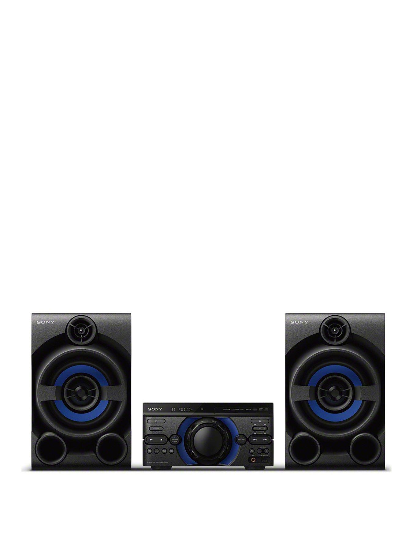 Sony Mhc-M20D High Power Three Box Music System With Bluetooth, Usb, Cd/Dvd – Black