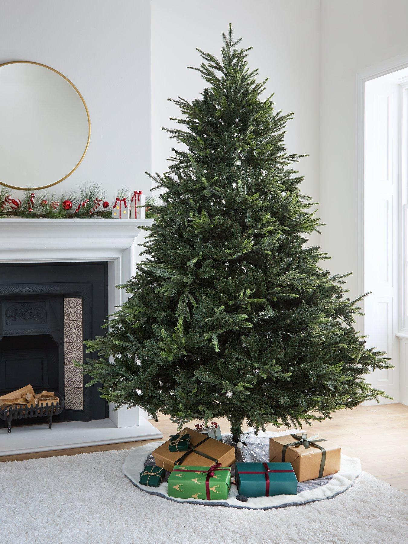 The Very Collection 8ft Sherwood Real Look Full Christmas Tree with metal Stand