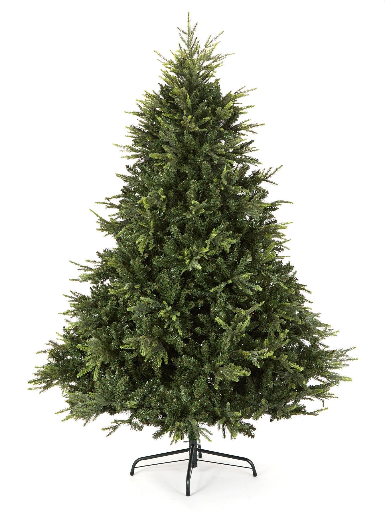 8ft Sherwood Real Look Full Christmas Tree with metal Stand very.co.uk