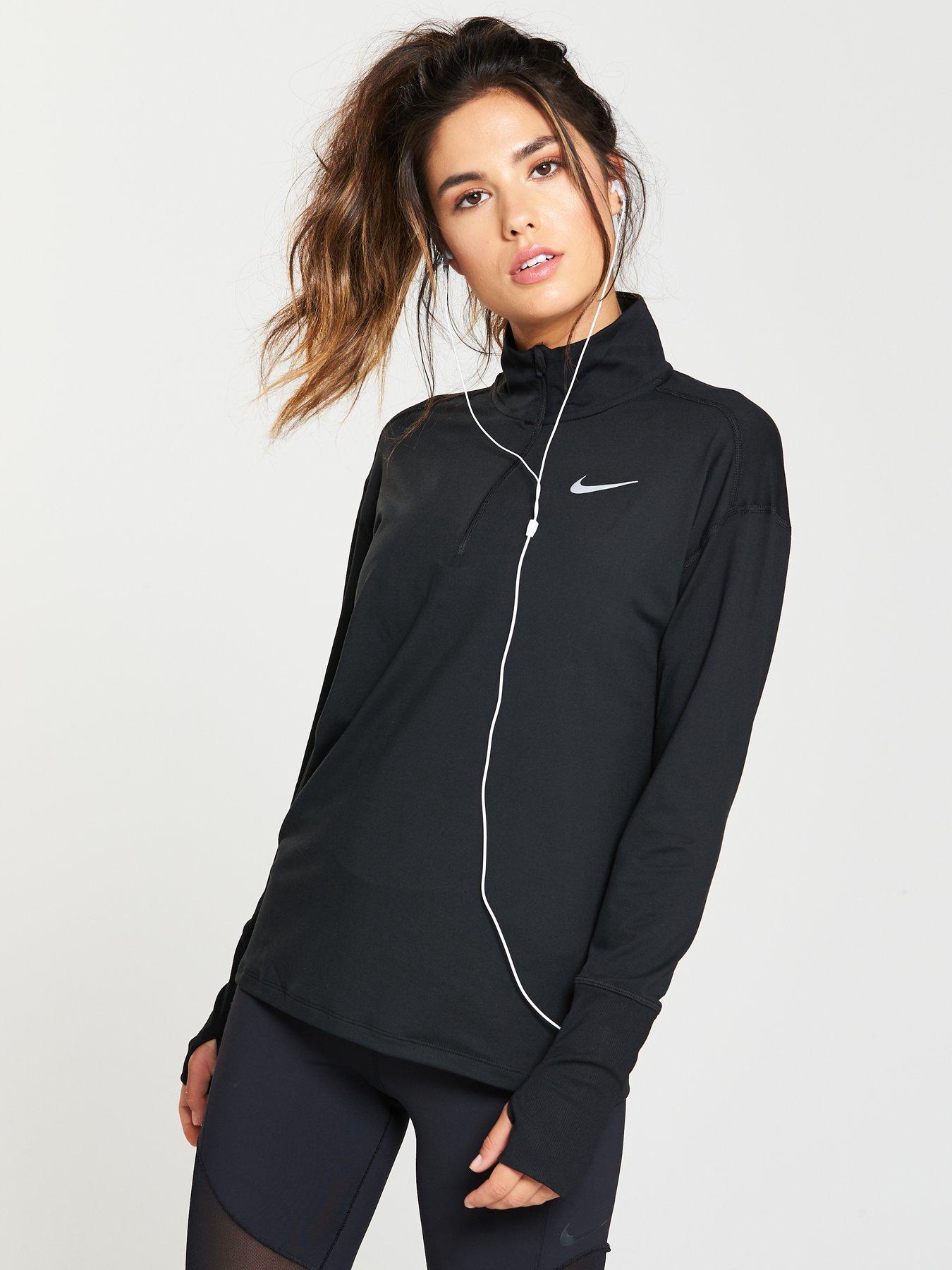 Sleeve Element Black Run Top Nike Long vwNOmn80