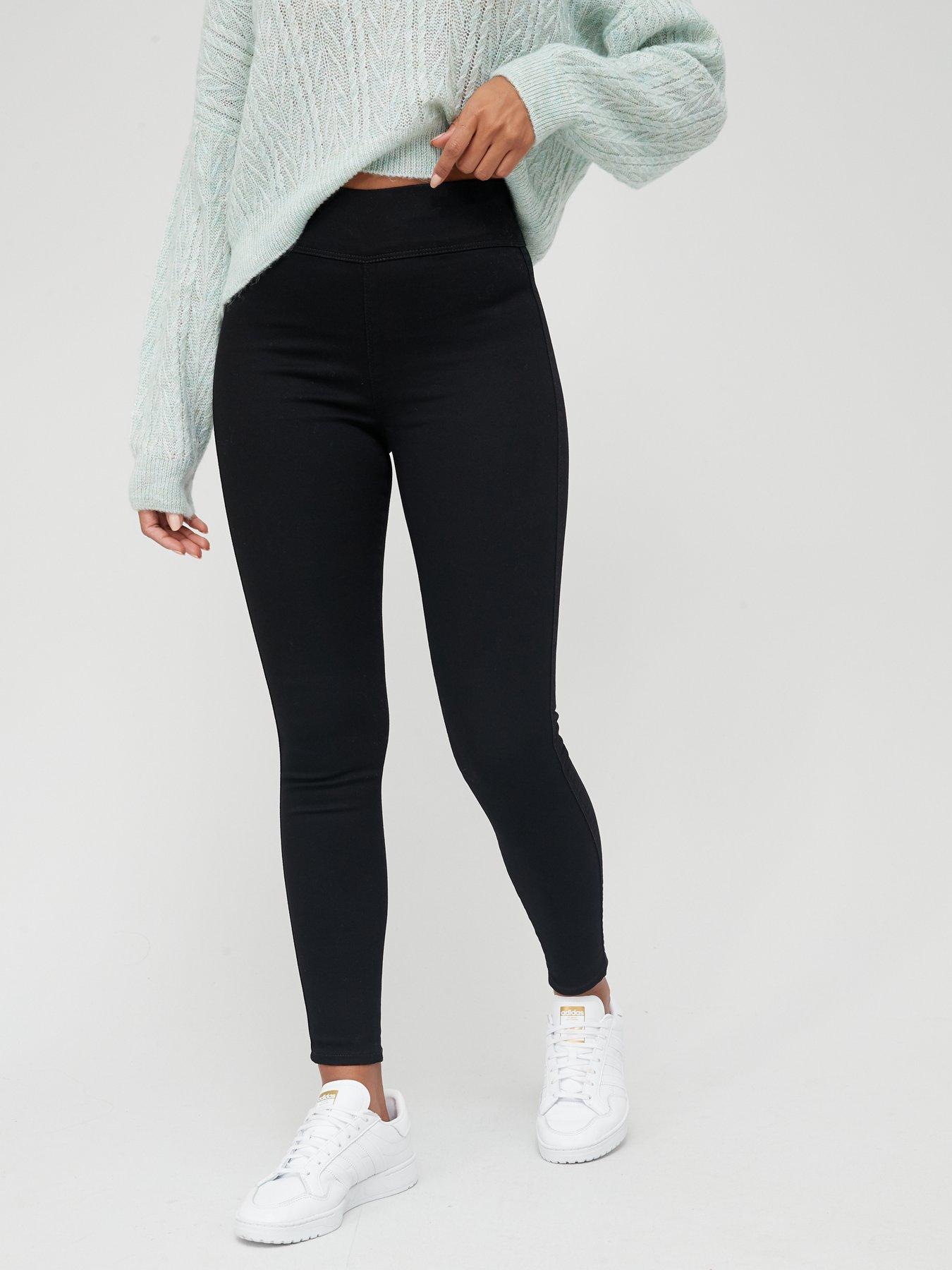 high waist jeggings with pockets