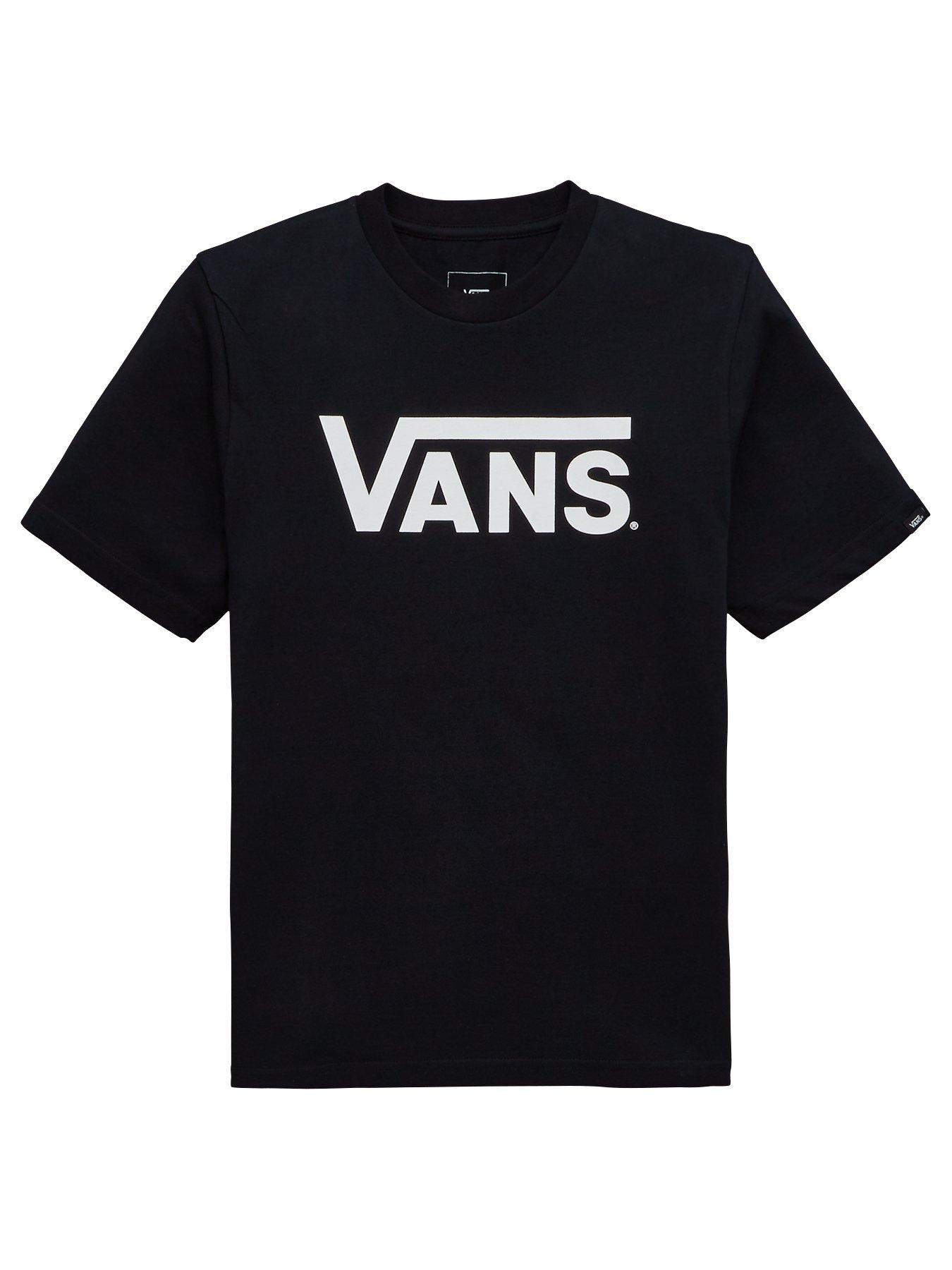 Vans Boys Left Chest Logo T Shirt Black very